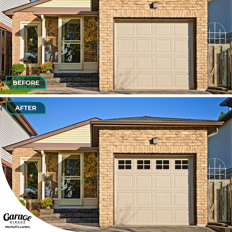 Merhoff & Larkin Magnetic Garage Door Windows | Fits 1 Car Garage | Strong & Glossy Real Look | Decorative Black Window Decals | Magnets Hardware Set | Faux Kit | Perfect Decoration & Easy Installation Home Upgrade - Image 2
